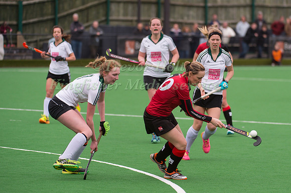 Tina Cullen of Bowdon Hightown prepares for a shot on Goal