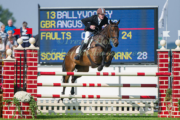 Angus Smales (GBR) riding Ballyvooney taking part in the Show Jumping Phase