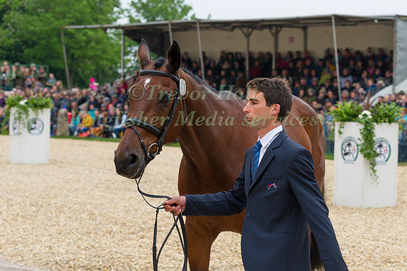 Astier Nicolas (FRA) and Piaf de B'Neville at the Final  Horse Inspection of the 2017 Mitsubishi Motors Badminton Horse Trials