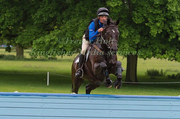 BROOK STAPLES (AUS) RIDING BIG OWL  IN THE CROSS COUNTRY PHASE OF THE CCI ONE STAR AT THE 2017 HOUGHTON INTERNATIONAL HORSE TRIALS