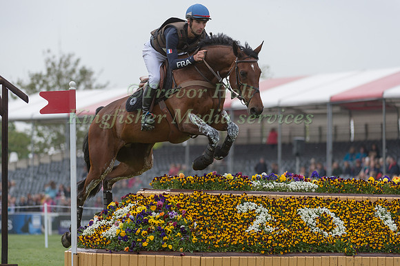 Astier Nicolas (FRA) riding Piaf de B'Neville in the Cross Country phase of the 2017 Mitsubishi Motors  Badminton Horse Trials