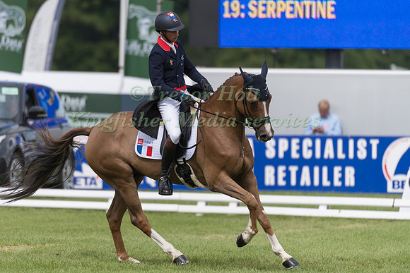 ALEXIS  GOURY (FRA) AND TROMPE L'OEIL D'EMERY TAKING PART IN THE DRESSAGE PHASE OF THE  UNDER 25 CCI THREE STAR COMPETITION AT THE 2017 EQUI-TREK BRAMHAM INTERNATIONAL HORSE TRIALS