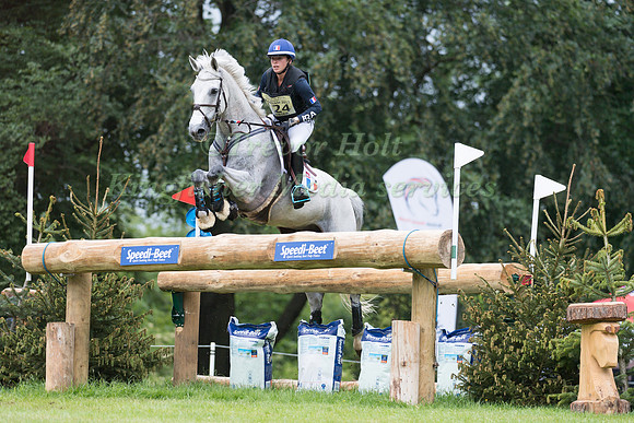MARIE-CAROLINE  BARBIER (FRA) AND PICASSO D'OREAL TAKING PART IN THE CROSS COUNTRY PHASE OF THE  UNDER 25s CCI THREE STAR COMPETITION AT THE 2017 EQUI-TREK BRAMHAM INTERNATIONAL HORSE TRIALS