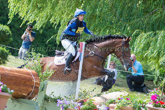 Becci L Harrold (GBR) riding My Harlequin Lady