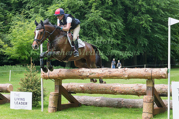 LORETTA JOYNSON (GBR) RIDING PSH LAVA FLOW TAKING PART IN THE CROSS COUNTRY PHASE OF THE CICO THREE STAR AT THE 2017 HOUGHTON INTERNATIONAL HORSE TRIALS