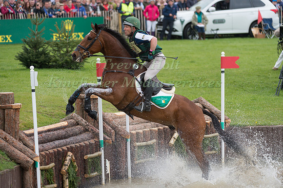 Austin O'Connor (IRL) riding Kilpatrick Knight in the Cross Country phase of the 2017 Mitsubishi Motors  Badminton Horse Trials