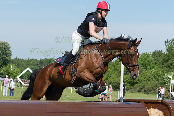 HEIDI BRATLIE LARSEN (NOR) RIDING CARAMELLE  IN THE CROSS COUNTRY PHASE OF THE CCI ONE STAR AT THE 2017 HOUGHTON INTERNATIONAL HORSE TRIALS