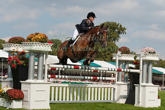 Hannah Bate (GBR) riding Finbury Hill taking part in the Show Jumping Phase