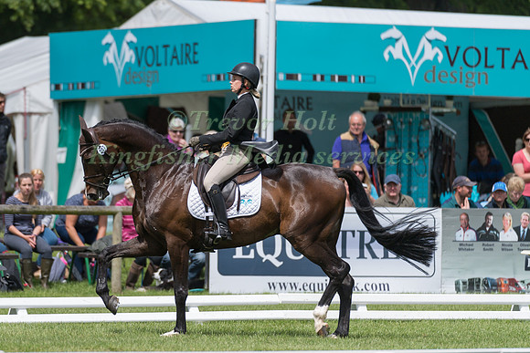PAULIINA  SWINDELLS (FIN) AND FERRO S TAKING PART IN THE DRESSAGE PHASE OF THE  CIC THREE STAR COMPETITION AT THE 2017 EQUI-TREK BRAMHAM INTERNATIONAL HORSE TRIALS