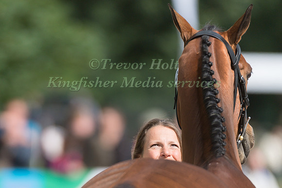 KATIE PRESTON (GBR) AND TEMPLAR JUSTICE AT THE EQUI-TREK CCI *** FINAL HORSE INSPECTION OF THE 2017 BRAMHAM INTERNATIONAL HORSE TRIALS