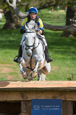 TYLER CASSELLS (GBR) RIDING  MACHISMO STAR COMPETING IN THE CROSS COUNTRY PHASE OF THE  CIC THREE STAR COMPETITION AT THE  2017 DODSON AND HORRELL CHATSWORTH INTERNATIONAL HORSE TRIAL.