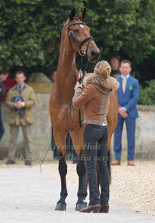 Sarah Bullimore (GBR) and Reve Du Rouet at the Final  Horse Inspection of the 2017 Mitsubishi Motors Badminton Horse Trials