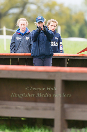 Christie Wrght U 18 Coach Walking the Course