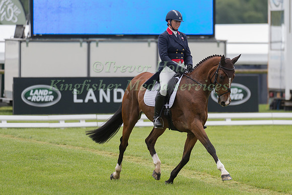 JEANETTE BRAKEWELL (GBR) AND LETS DANCE TAKING PART IN THE DRESSAGE PHASE OF THE  CIC THREE STAR COMPETITION AT THE 2017 EQUI-TREK BRAMHAM INTERNATIONAL HORSE TRIALS