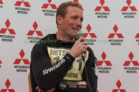 Oliver Townend at the Pess Conference after Dressage