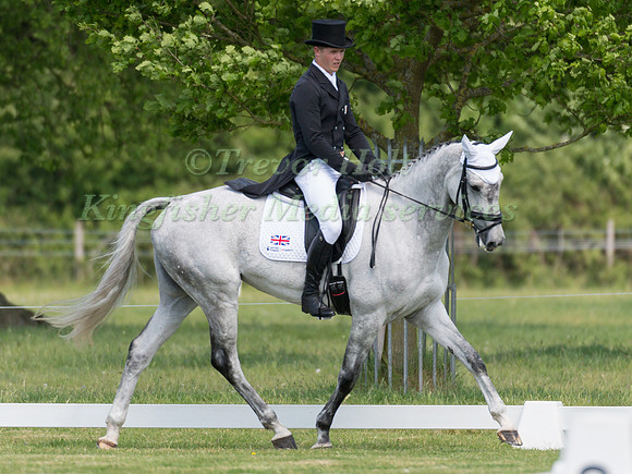 WILL FURLONG (GBR) RIDING COLLIEN P 2 IN THE DRESSAGE PHASE OF THE CICO THREE STAR AT THE 2017 HOUGHTON INTERNATIONAL HORSE TRIALS