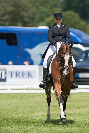 ROO FOX (GBR) AND BONERO K TAKING PART IN THE DRESSAGE PHASE OF THE  CCI THREE STAR COMPETITION AT THE 2017 EQUI-TREK BRAMHAM INTERNATIONAL HORSE TRIALS