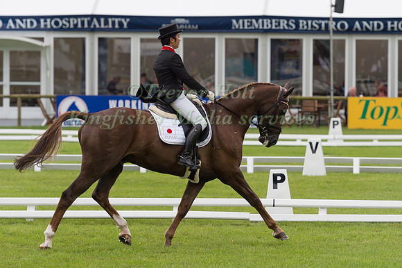 TOSHIYUKI  TANAKA (JPN) AND BALLA STAR BAY TAKING PART IN THE DRESSAGE PHASE OF THE  CIC THREE STAR COMPETITION AT THE 2017 EQUI-TREK BRAMHAM INTERNATIONAL HORSE TRIALS