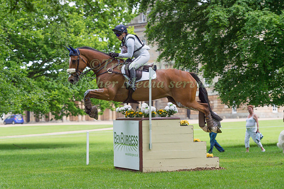 LAURA COLLETT (GBR) RIDING SIR PAPILLON  IN THE CROSS COUNTRY PHASE OF THE CCI ONE STAR AT THE 2017 HOUGHTON INTERNATIONAL HORSE TRIALS