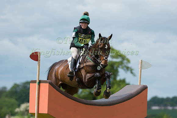 VICTORIA VOLLER (GBR) RIDING JUNIPER HILL COMPETING IN THE CROSS COUNTRY PHASE OF THE  CIC ONE STAR COMPETITION AT THE  2017 ROCKINGHAM CASTLE INTERNATIONAL HORSE TRIAL.