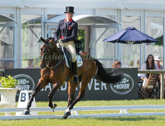 Kitty King (GBR) riding Persimmon