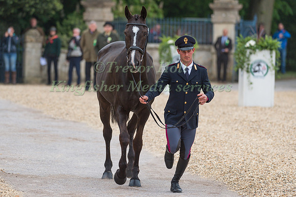 Pietro Sandei (ITA) and Mouse  at the Final  Horse Inspection of the 2017 Mitsubishi Motors Badminton Horse Trials