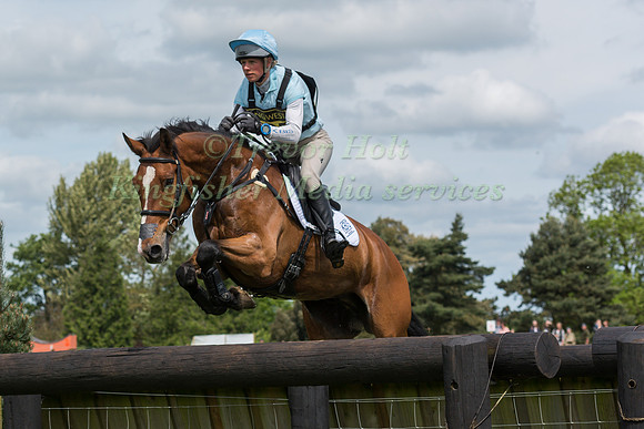 IZZY TAYLOR  RIDING PERFECT STRANGER COMPETING IN THE CROSS COUNTRY PHASE OF THE  INTERMEDIATE  COMPETITION AT THE  2017 ROCKINGHAM CASTLE INTERNATIONAL HORSE TRIAL.