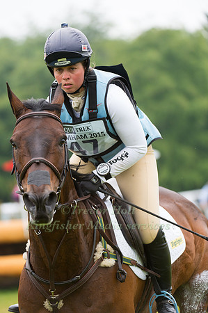 Kitty King (GBR) riding Persimmon
