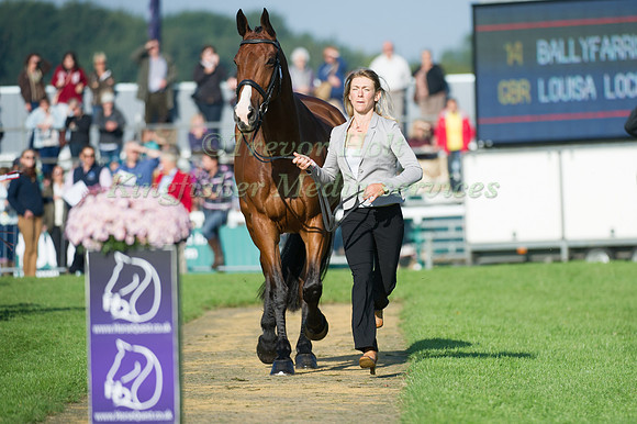 Louise Harwood (GBR) riding Mr Potts taking part in the Show Jumping Phase