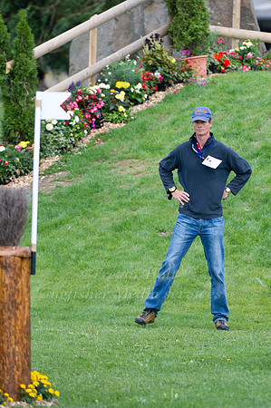 William Fox-Pitt Walking the Cross Country Course