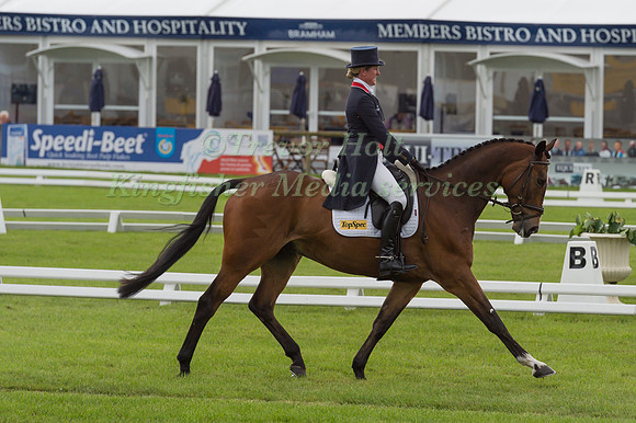 NICOLA WILSON (GBR) AND KINGS ADVOCATE II TAKING PART IN THE DRESSAGE PHASE OF THE  CIC THREE STAR COMPETITION AT THE 2017 EQUI-TREK BRAMHAM INTERNATIONAL HORSE TRIALS