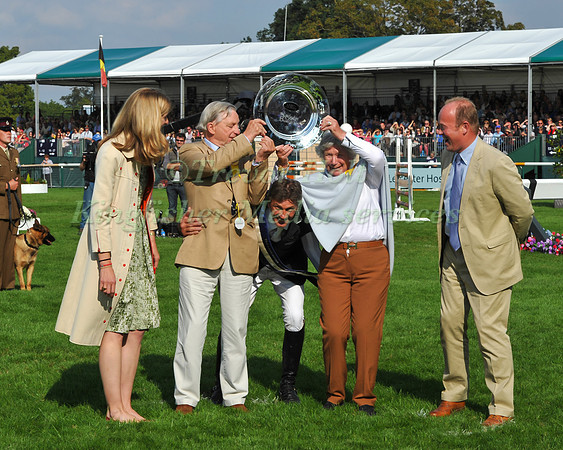 Burghley 2014 Winner Andrew Nicholson and owners