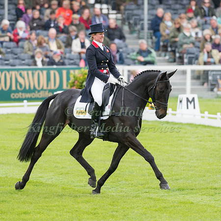 Nicola Wilson (GBR) riding Annie Clover in the Dressage phase  of  the 2017 Mitsubishi Motors  Badminton Horse Trials