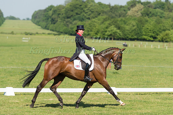PIGGY FRENCH (GBR) RIDING VANIR KAMIRA IN THE DRESSAGE PHASE OF THE CICO THREE STAR AT THE 2017 HOUGHTON INTERNATIONAL HORSE TRIALS