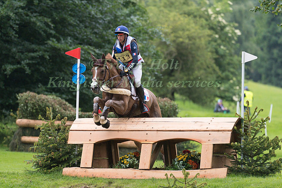 ALEXIS  GOURY (FRA) AND TROMPE L'OEIL D'EMERY TAKING PART IN THE CROSS COUNTRY PHASE OF THE  UNDER 25s CCI THREE STAR COMPETITION AT THE 2017 EQUI-TREK BRAMHAM INTERNATIONAL HORSE TRIALS