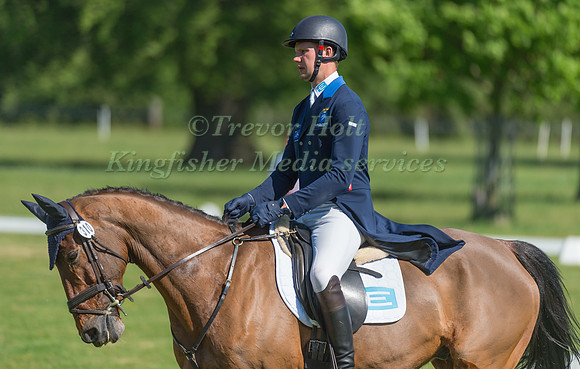 CHRISTOFFER FORSBERG (SWE) RIDING BANDIT KING IN THE DRESSAGE PHASE OF THE CICO THREE STAR AT THE 2017 HOUGHTON INTERNATIONAL HORSE TRIALS