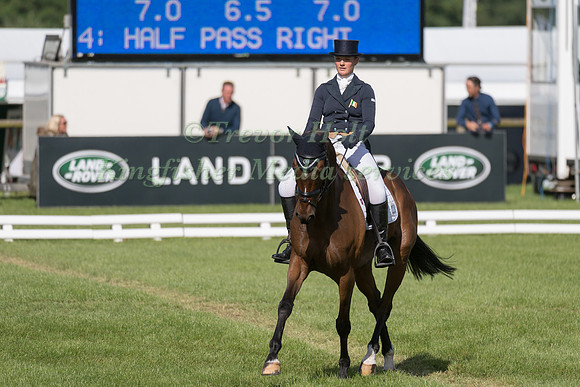 ELIZABETH  POWER (IRL) AND MIND ME TAKING PART IN THE DRESSAGE PHASE OF THE  CIC THREE STAR COMPETITION AT THE 2017 EQUI-TREK BRAMHAM INTERNATIONAL HORSE TRIALS