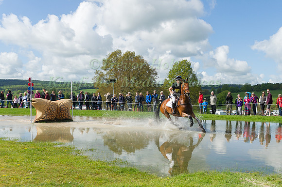JESSICA  ACHESON (IRL) RIDING  BABALOO II COMPETING IN THE CROSS COUNTRY PHASE OF THE  CIC THREE STAR COMPETITION AT THE  2017 DODSON AND HORRELL CHATSWORTH INTERNATIONAL HORSE TRIAL.