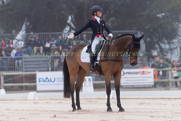 ROSALIND CANTER (GBR) AND ZENSHERA TAKING PART IN THE DRESSAGE P