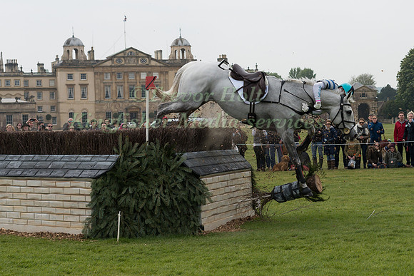 Andrew Hoy (AUS) riding The Blue Frontier in the Cross Country phase of the 2017 Mitsubishi Motors  Badminton Horse Trials