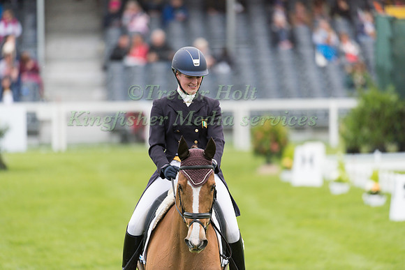 Clare Abbott (IRL) riding Euro Prince in the Dressage phase  of  the 2017 Mitsubishi Motors  Badminton Horse Trials