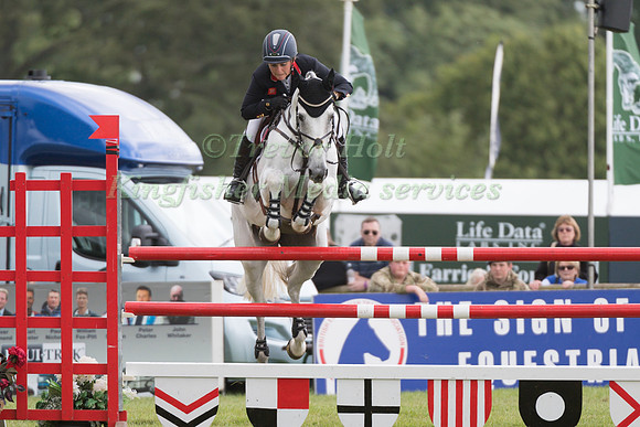 GEMMA TATTERSALL (GBR) AND QUICKLOOK V TAKING PART IN THE SHOWJUMPING PHASE OF THE CCI THREE STAR COMPETITION AT THE 2017 EQUI-TREK BRAMHAM INTERNATIONAL HORSE TRIALS