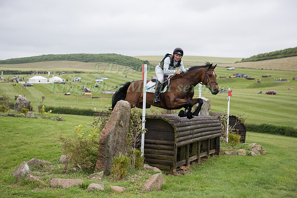 Andrew Downes (GBR) riding Latino H