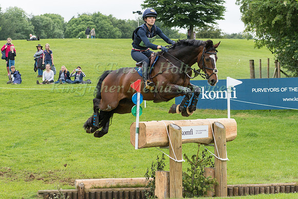 STELLA  BENATTI (ITA) AND ZARON TAKING PART IN THE CROSS COUNTRY PHASE OF THE  CIC THREE STAR COMPETITION AT THE 2017 EQUI-TREK BRAMHAM INTERNATIONAL HORSE TRIALS