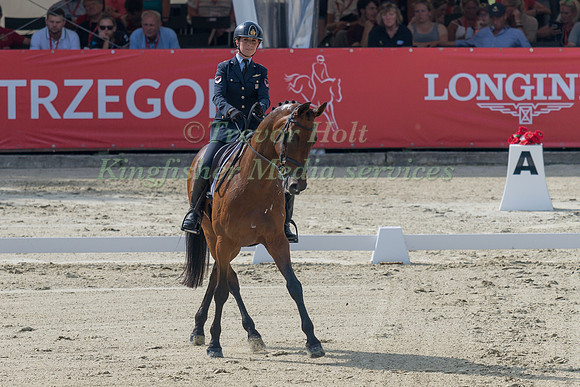 VITTORIA PANIZZON (ITA) AND CHEQUERS PLAY THE GAME