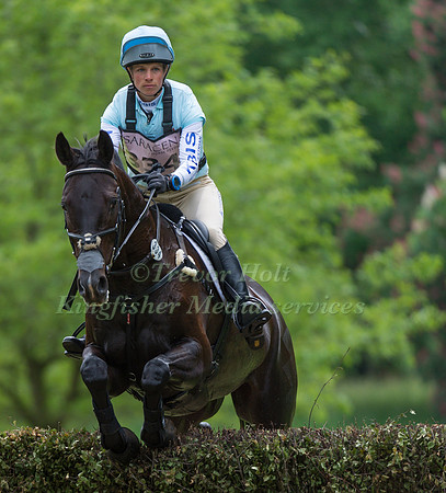 IZZY TAYLOR RIDING TREVIDDEN TAKING PART IN THE CROSS COUNTRY PHASE OF THE CICO THREE STAR AT THE 2017 HOUGHTON INTERNATIONAL HORSE TRIALS