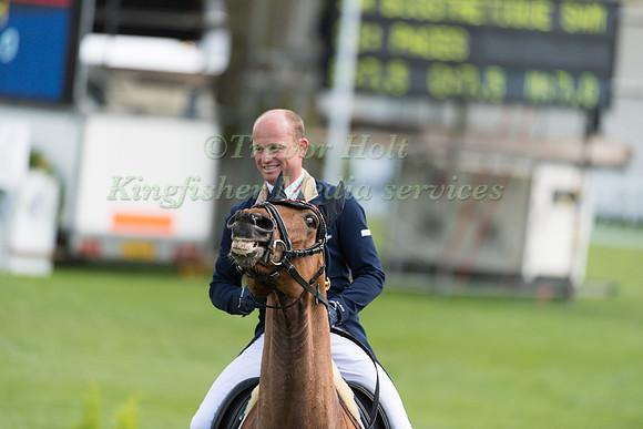 Michael Jung (GER) riding La Biosthetique Sam FBW in the Dressage phase  of  the 2017 Mitsubishi Motors  Badminton Horse Trials
