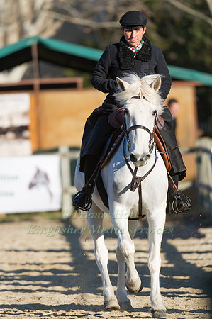 Horse and rider taking part in the dressage test at the Camagri
