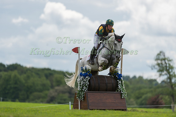 DARAGH  BYRNE (IRL) RIDING PERUISING COMPETING IN THE CROSS COUNTRY PHASE OF THE  CIC TWO STAR COMPETITION AT THE  2017 ROCKINGHAM CASTLE INTERNATIONAL HORSE TRIAL.
