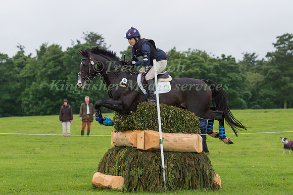 SARA SQUIRES (GBR) AND SULA BLUE TAKING PART IN THE CROSS COUNTRY PHASE OF THE  CCI THREE STAR COMPETITION AT THE 2017 EQUI-TREK BRAMHAM INTERNATIONAL HORSE TRIALS